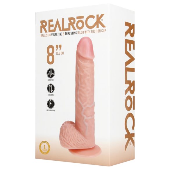 RealRock - dildo vibraator iminapaga - naturaalne 20,5 cm