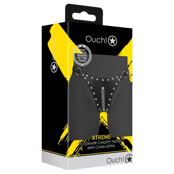 Ouch! - needitega voorusevöö-string ketiga (must)