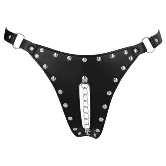Ouch! - needitega voorusevöö-string ketiga (must)