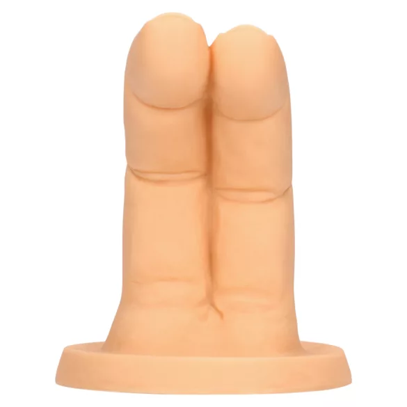 S-Line - kahe sõrme dildo - naturaalne