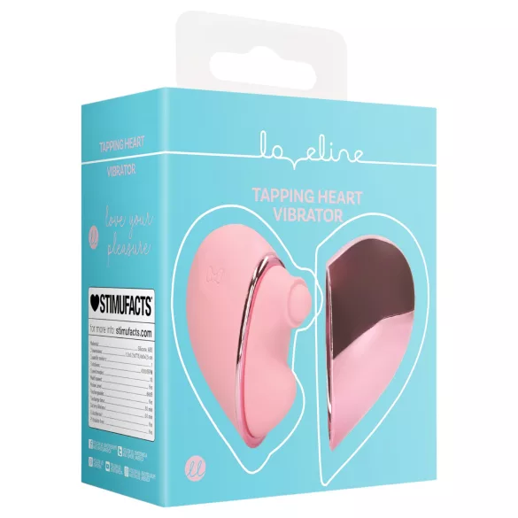 Loveline Tapping Heart - kliitorivibraator - akuga - roosa
