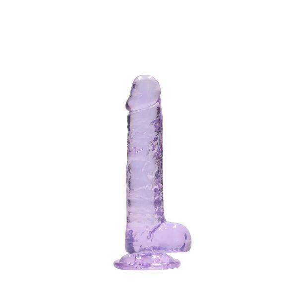 RealRock - realistlik läbipaistev dildo - lilla 17cm