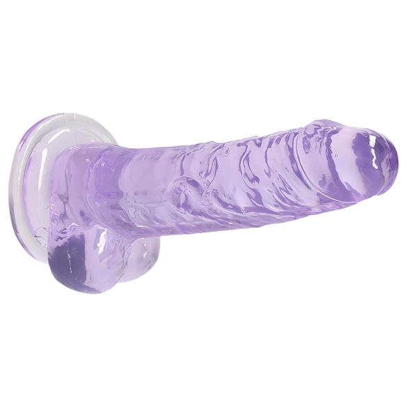 RealRock - realistlik läbipaistev dildo - lilla 17cm