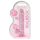 REALROCK - roosa läbipaistev elutruu dildo (17cm)
