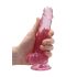 REALROCK - roosa läbipaistev elutruu dildo (17cm)