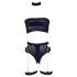 Le Désir Plus Size - 3-osaline pesukomplekt - must (XL-4XL)
