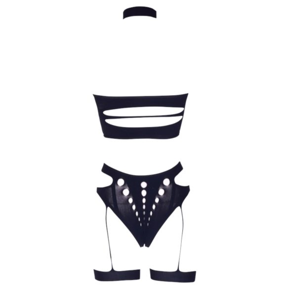 Le Désir Plus Size - pesukomplekt 3-osaline - must (XL-4XL)