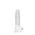 REALROCK - läbipaistev elutruu dildo - läbipaistev (17cm)