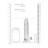 REALROCK - läbipaistev elutruu dildo - läbipaistev (17cm)
