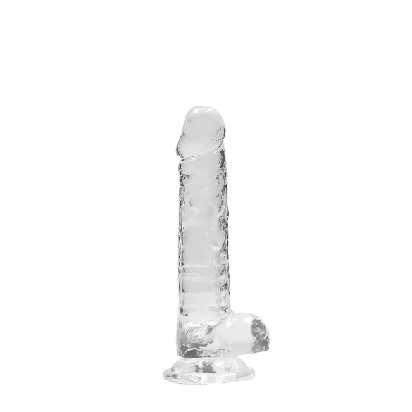 RealRock - realistlik läbipaistev dildō - läbipaistev 17cm