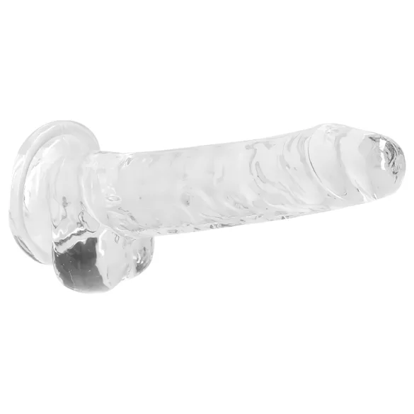 RealRock - realistlik läbipaistev dildō - läbipaistev 17cm