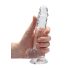 REALROCK - läbipaistev elutruu dildo - läbipaistev (17cm)