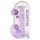 REALROCK - läbipaistev realistlik dildo - lilla (19cm)