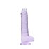 REALROCK - läbipaistev realistlik dildo - lilla (19cm)