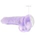 REALROCK - läbipaistev realistlik dildo - lilla (19cm)