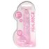 REALROCK - läbipaistev elutruu dildo - roosa (19 cm)