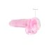 REALROCK - läbipaistev elutruu dildo - roosa (19 cm)