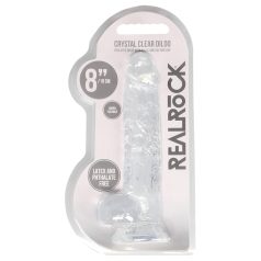REALROCK - läbipaistev ehtne dildo - läbipaistev (19cm)