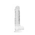 REALROCK - läbipaistev ehtne dildo - läbipaistev (19cm)