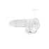REALROCK - läbipaistev ehtne dildo - läbipaistev (19cm)