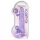 RealRock - realistlik läbipaistev dildo - lilla 22cm
