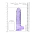 RealRock - realistlik läbipaistev dildo - lilla 22cm