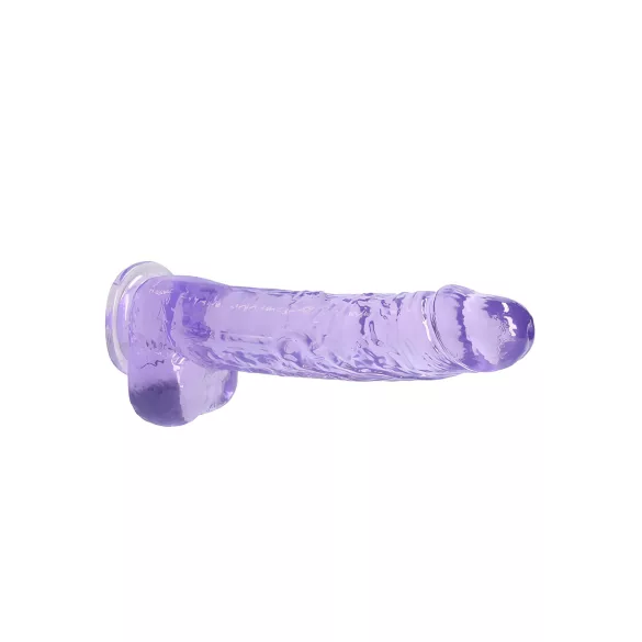 RealRock - realistlik läbipaistev dildo - lilla 22cm