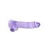 REALROCK - läbipaistev elutruu dildo - lilla (22cm)