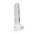 REALROCK - läbipaistev elutruu dildo (22 cm)