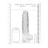 REALROCK - läbipaistev elutruu dildo (22 cm)