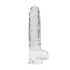 REALROCK - läbipaistev elutruu dildo (22 cm)