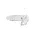 REALROCK - läbipaistev elutruu dildo (22 cm)