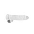 REALROCK - läbipaistev elutruu dildo (22 cm)