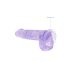 REALROCK - läbipaistev elutruu dildo - lilla (15cm)