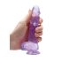 REALROCK - läbipaistev elutruu dildo - lilla (15 cm)