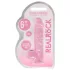 RealRock - realistlik dildopink - läbipaistev 15 cm