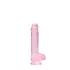 RealRock - realistlik dildopink - läbipaistev 15 cm