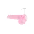 RealRock - realistlik dildopink - läbipaistev 15 cm