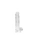 REALROCK - läbipaistev realistlik dildo - läbipaistev (15cm)