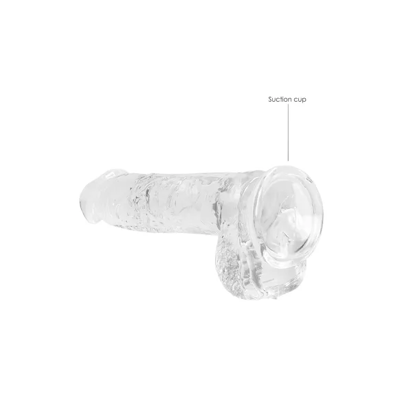 RealRock - realistlik dildol - läbipaistev 15cm