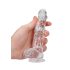 REALROCK - läbipaistev realistlik dildo - läbipaistev (15cm)