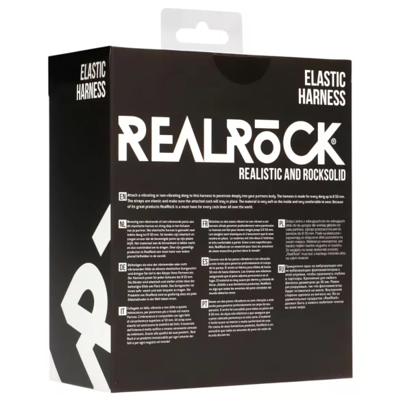 RealRock Elastic - aluspüksid strap-onile - must