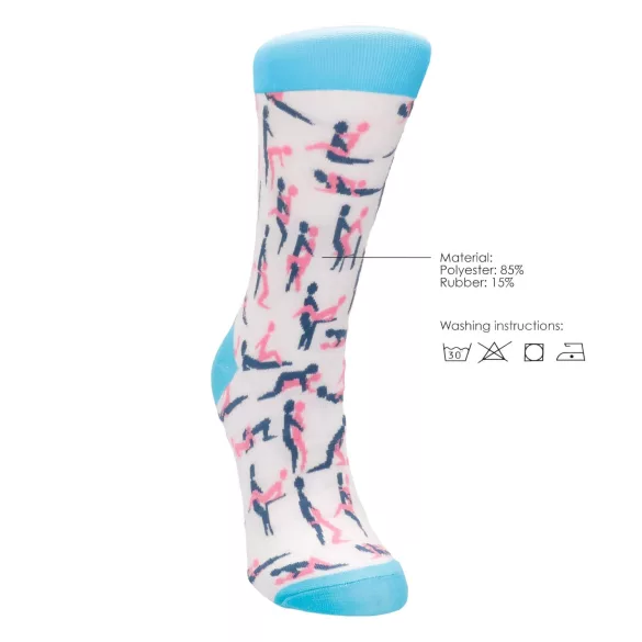 S-Line Sexy Socks - puuvillased sokid - kama sutra muster