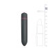 Easytoys Bullet - veekindel pulk-vibraator (must)