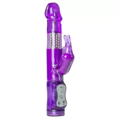   Easytoys Rabbit - pöörlev vibraator kliitorivarrega ja kuulidega - lilla