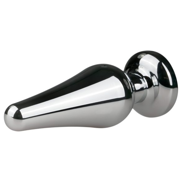 Easytoys Metal No.11 - anaalplugg kiviga - hõbe, roosa, 3,5 cm