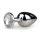 Easytoys - metallist anaaltapp (hõbedane-valge)