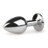 Easytoys - metallist anaaltapp (hõbedane-valge)