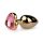 Easytoys Metall No.3 - anaaltapp - kuldne-roosa (2,5 cm)