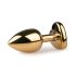 Easytoys Metall No.3 - anaaltapp - kuldne-roosa (2,5 cm)